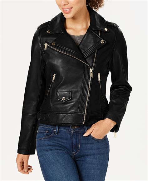 michael kors suede moto jacket men|michael kors petite leather jacket.